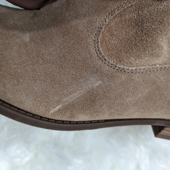 New Sole Society Suede Verona Faux Shearling Ankle Boot Size 8.5 - Picture 5 of 6